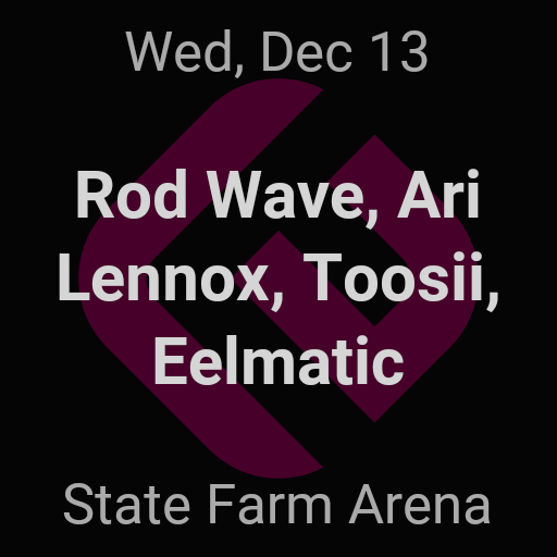 Rod Wave, Ari Lennox, Toosii & Eelmatic at State Farm Arena - GA 2023